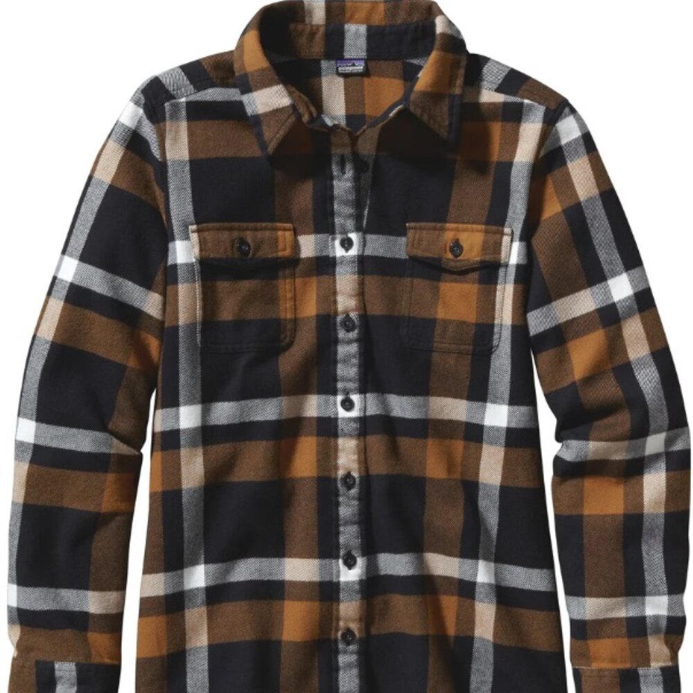 Patagonia Long-Sleeved Fjord Flannel Shirt Size 2 XS S Women